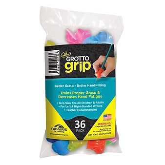 Pathways For Learning Grotto Grip Pencil Grips, Assorted, 36/Pack (PFLGG36)