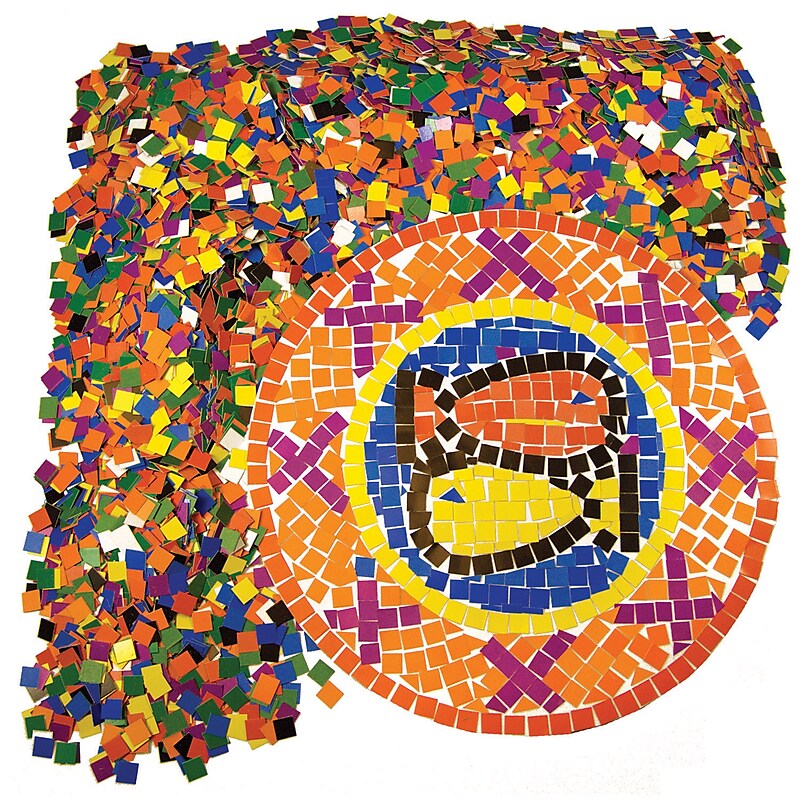 Roylco Double Color Mosaic Squares, 2/Pack (R-15630) image 1