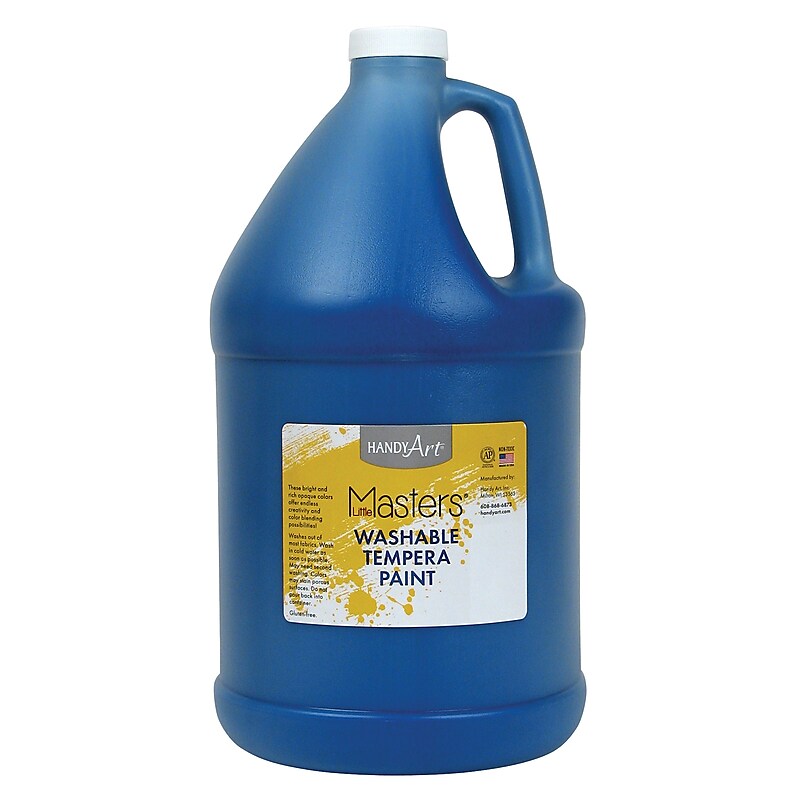 Little Masters Washable Paint, 128 oz., Blue, 2/Bundle image 1