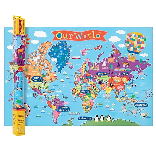 Shop Staples For Round World Products World Map For Kids