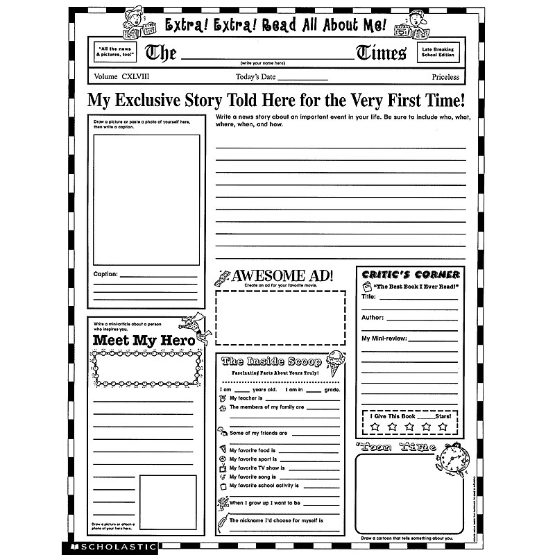 Scholastic Writing Resources, Personal Poster Sets, 17x22" (SC-0439152917) image 1