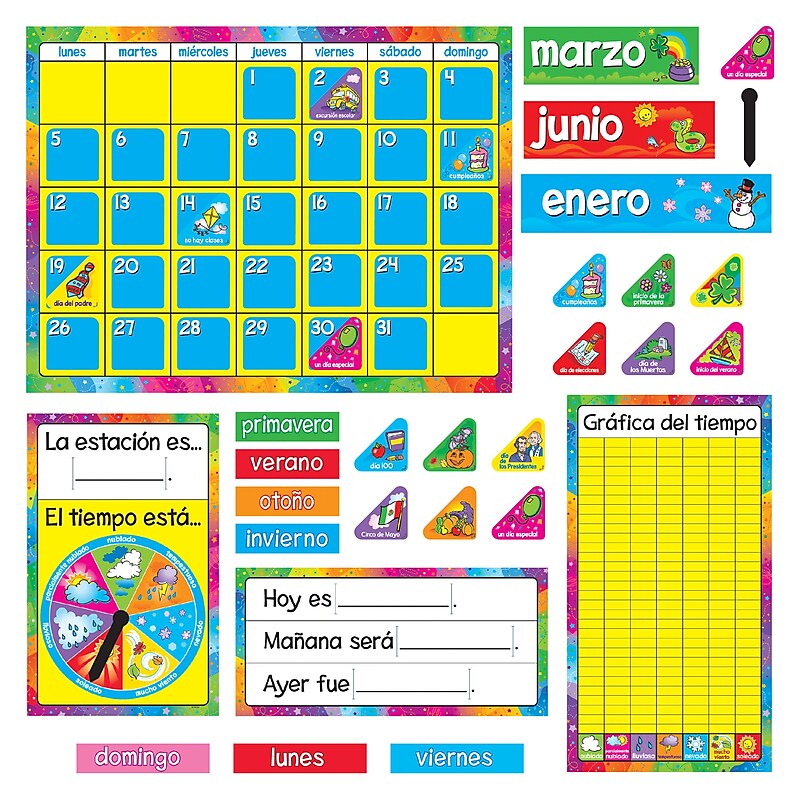 Calendario Anual Bulletin Board Set, 100+ pieces image 1