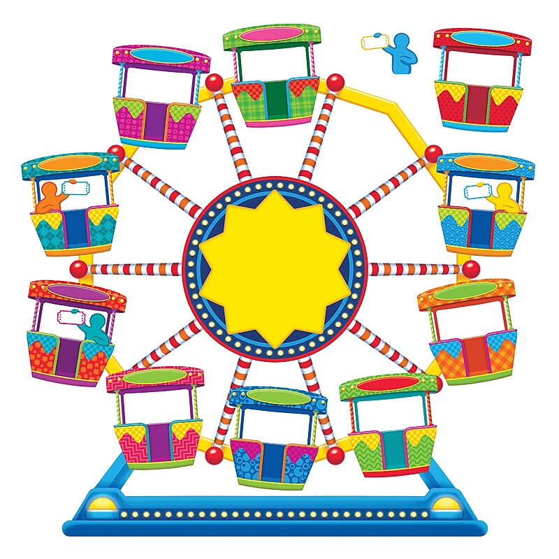 Trend Enterprises® Bulletin Board Set, Ferris Wheel Job Chart Plus image 1