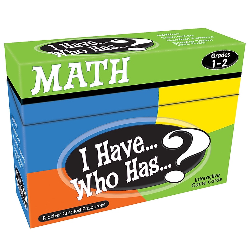 Teacher Created Resources I Have, Who Has Math Game, Grade 1-2 (TCR7817) image 1