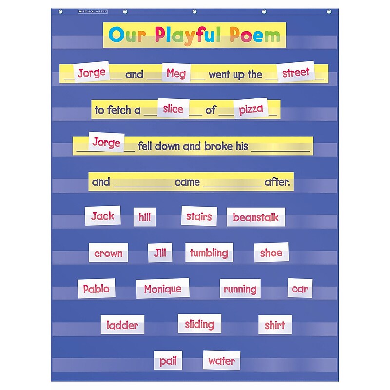 Teacher's Friend Pocket Charts, Standard, Grades K-5 image 1