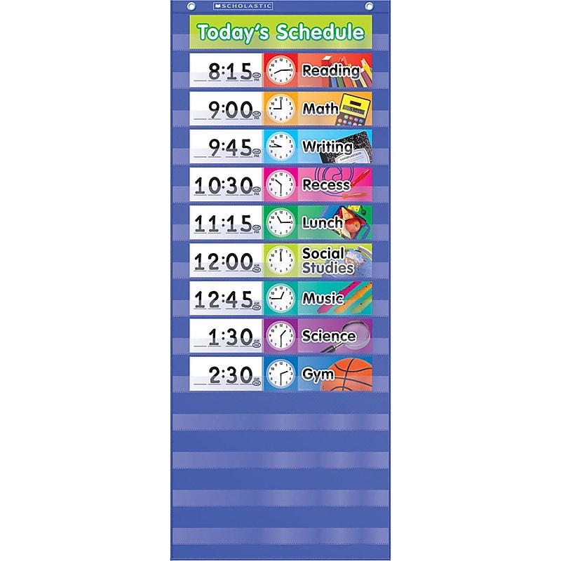 Teacher's Friend Pocket Charts, Daily Schedule, Grades K-5 image 1
