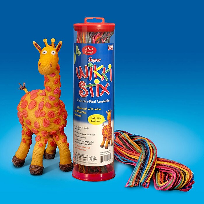 Wikki Stix® Super Wikki Stix® Perfect Craft Toy, Assorted