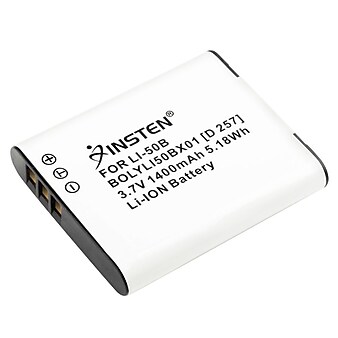 Insten® 238943 3.7 VDC 1400mAh Rechargeable Li-ion Battery For Olympus Li-50B/1010/1020/1030; White