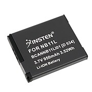 Insten® 558255 3.7 VDC 950mAh Rechargeable Li-ion Battery For Canon NB-11L; Black