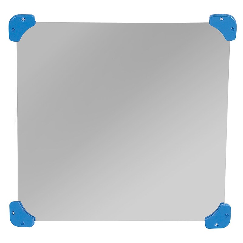 Childrens Factory Mirror With Mirror Corners And Side Safes (CF-332131) image 1