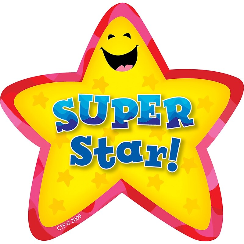 Creative Teaching Press Super Star Badges, 36/Pack (CTP1070) image 1
