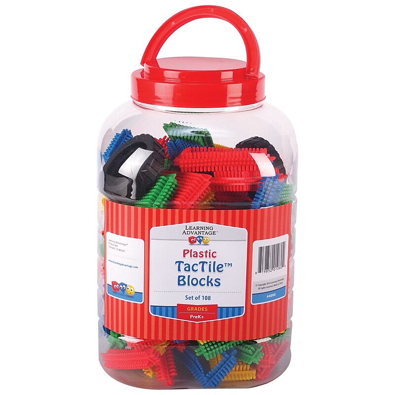 Learning Advantage TacTile Blocks, 108/Set (CTU4090) image 1