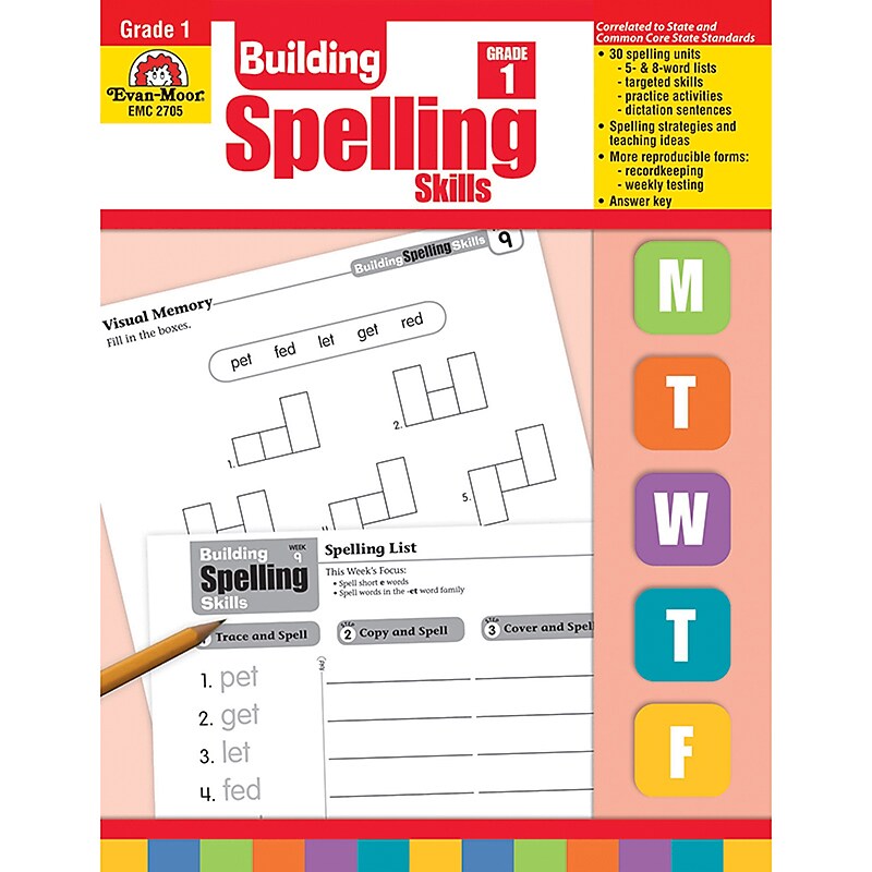 Evan-Moor® Building Spelling Skills, Grade 1 image 1