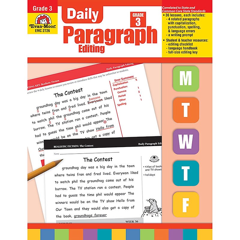 Evan-Moor® Daily Paragraph Editing, Grade 3 image 1