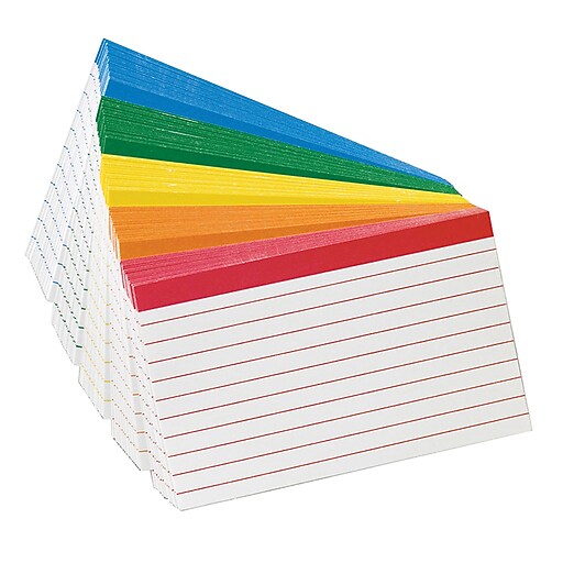 Shop Staples for Oxford ColorCoded Index Cards 4x6, Assorted Colors