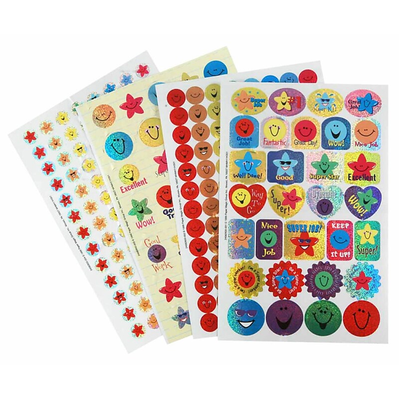 Eureka Stars & Smiles SPARKLE Sticker Book, 268 ct. (EU-609400) image 1