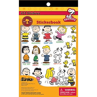 Eureka Peanuts Sticker Book, 410 ct. (EU-609600)