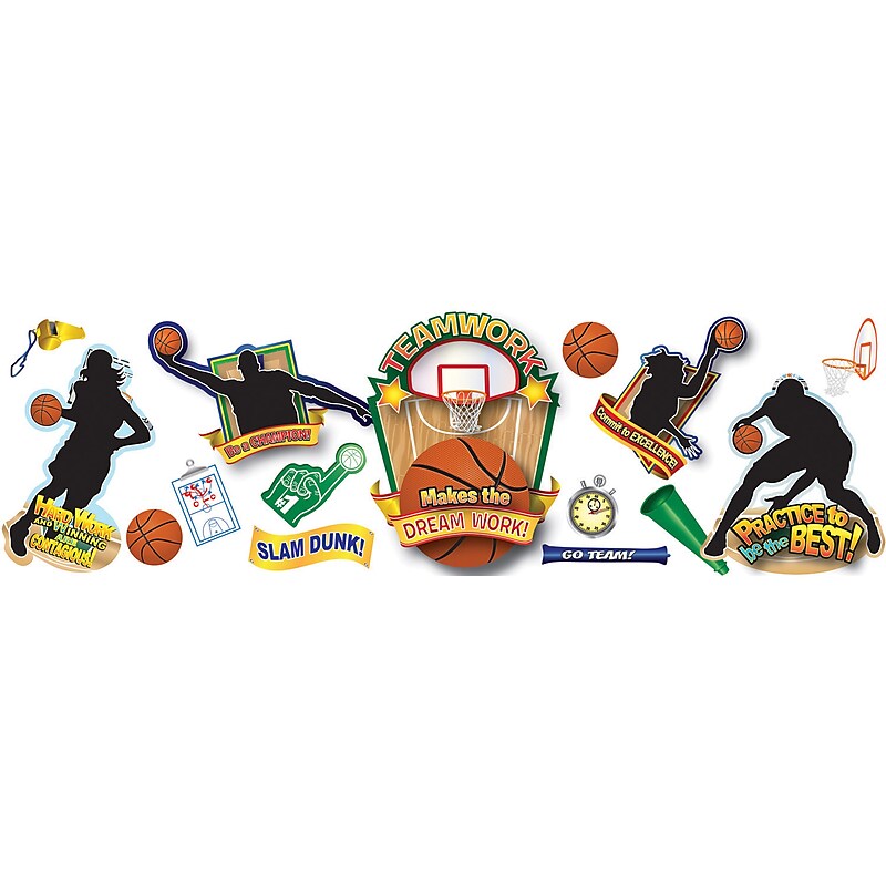 Eureka® Basketball Bulletin Board Set image 1