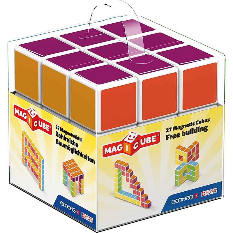 GeoMagWorld, Magicube Multicolored Building Set, 27 pieces (GMW128) image 1