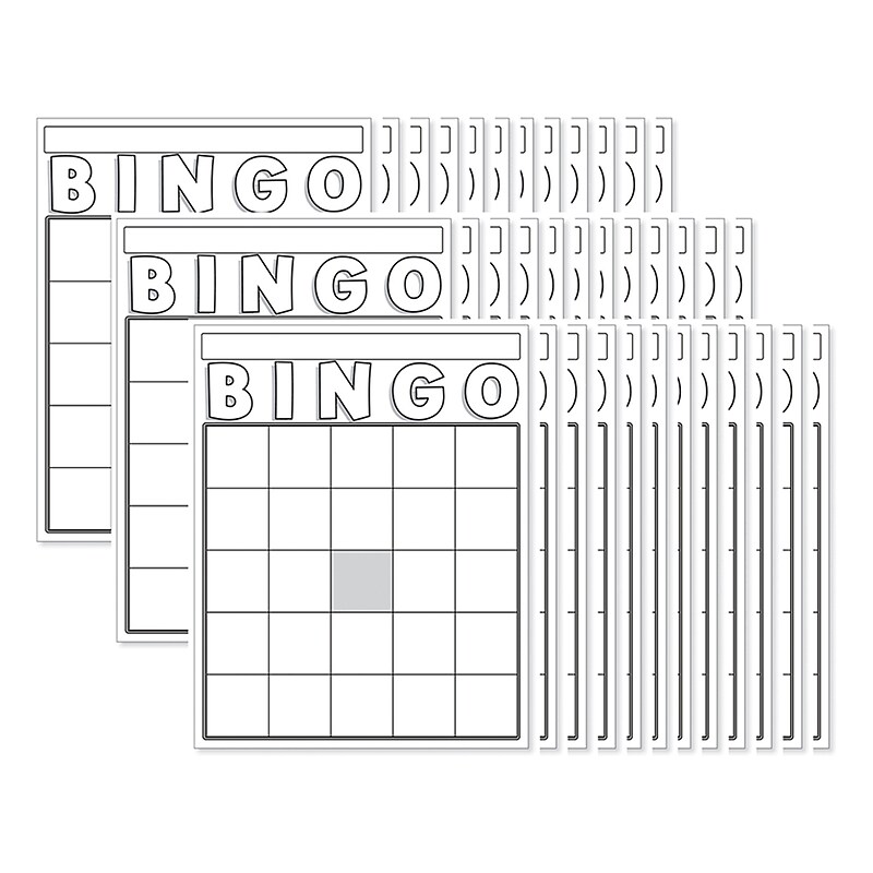 Blank Bingo Cards, White image 1