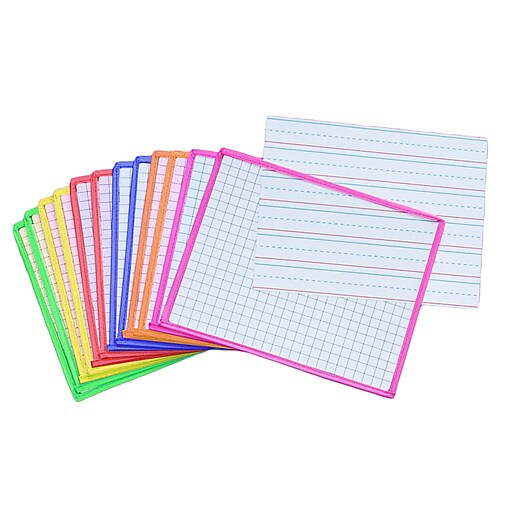 Kleenslate 9164 Dry Erase Board KleenSleeves, 12/Pack Staples