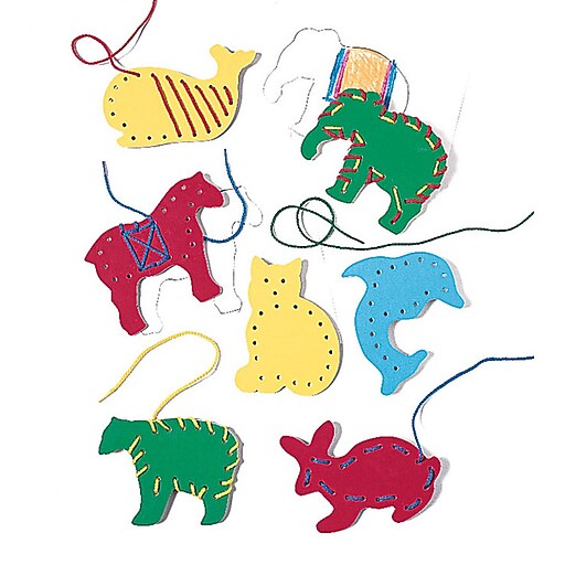 Lauri® Toys Lacing and Tracing Animals Staples