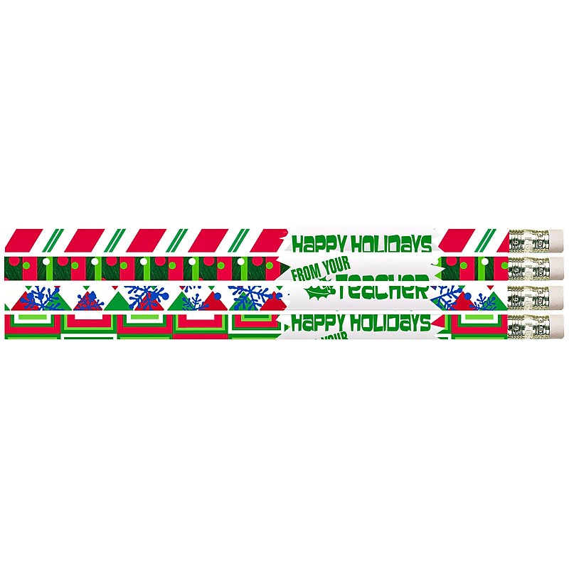 Happy Holidays from your Teacher Pencil, #2, 144/Box image 1