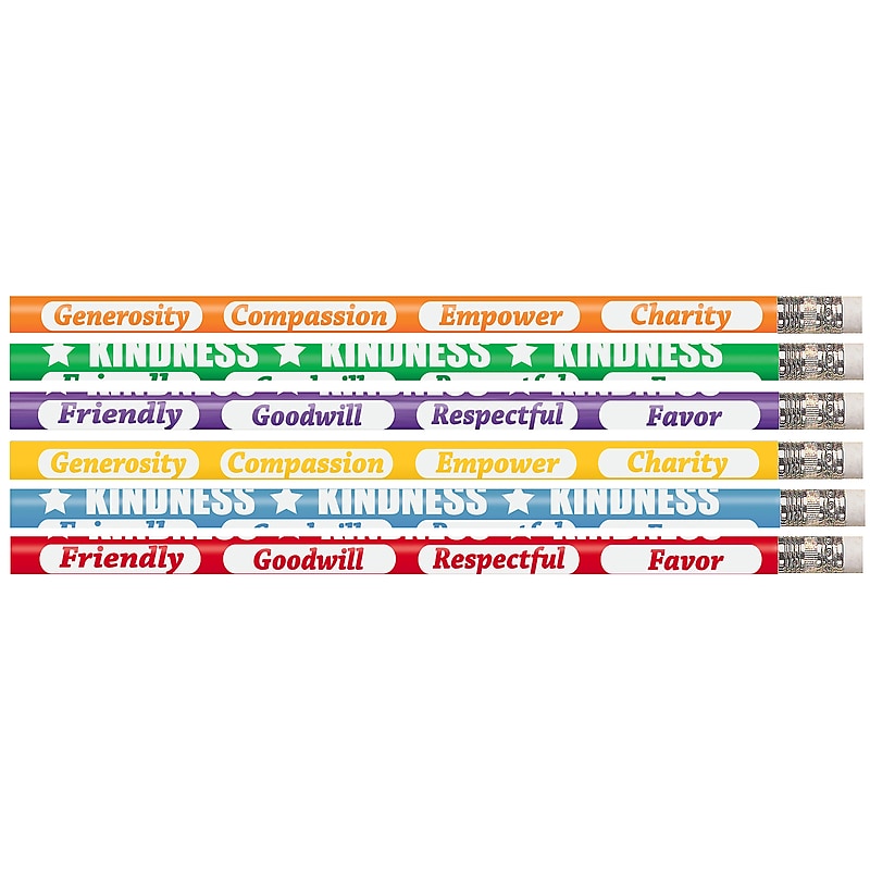 Musgrave Pencil Company Kindness Kounts Wooden Pencil, 0.5mm, #2 Hard Lead, 144/Box (MUS2546G) image 1