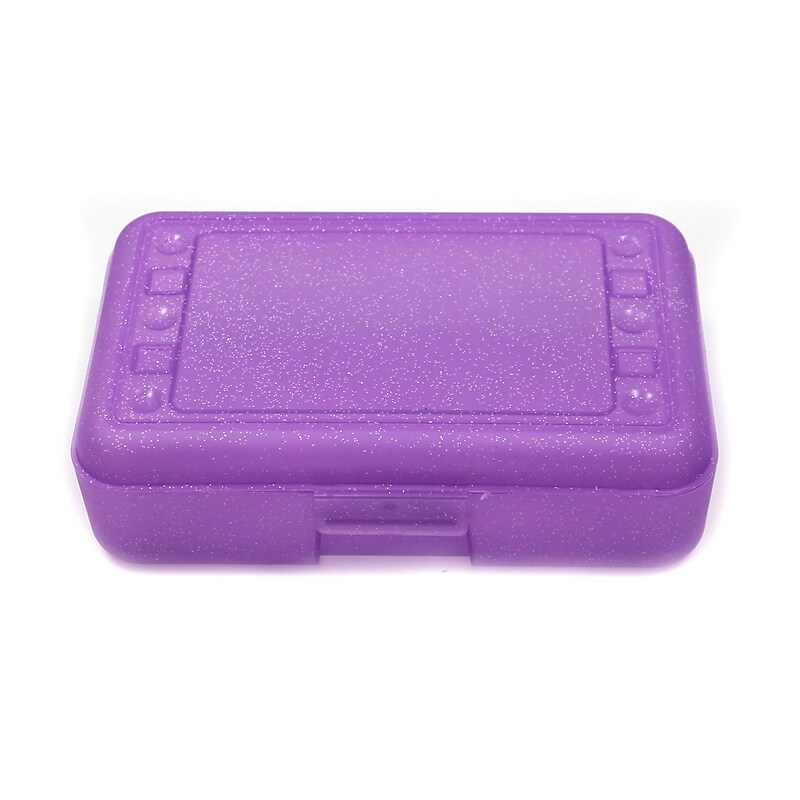 Romanoff Products Pencil Box, Purple Sparkle, 10/Bundle (ROM60286) image 1