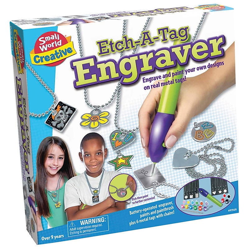 Small World Toys Etch-a-Tag Engraver Kit (SWT9725478) image 1