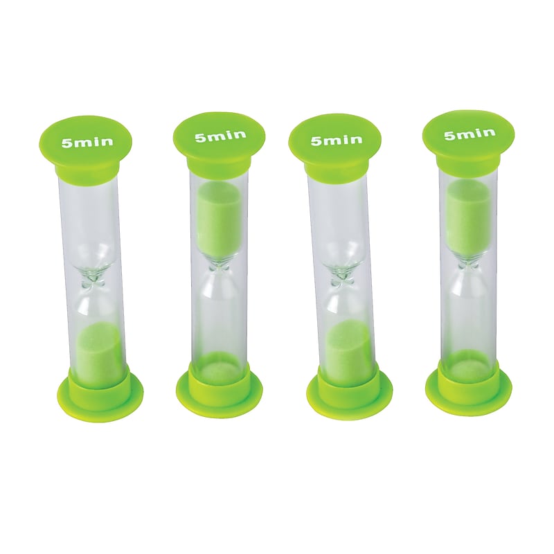 Teacher Created Resources 5 Minute Small Sand Timers, Ages 4+ (TCR20662) image 1