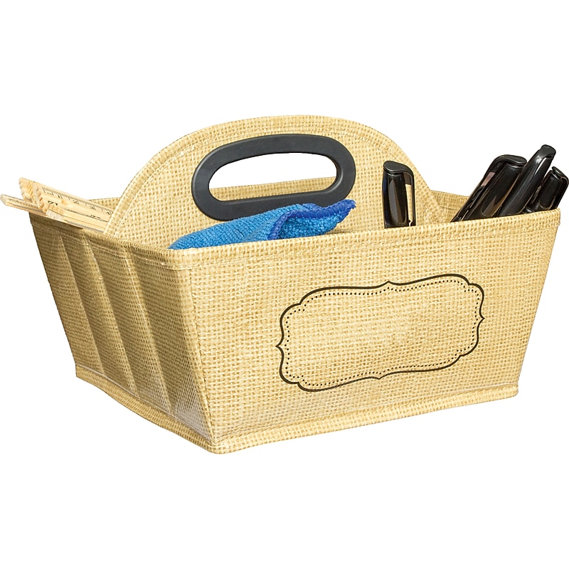 Teacher Created Resources® Storage Caddy, Burlap (TCR20836) image 1