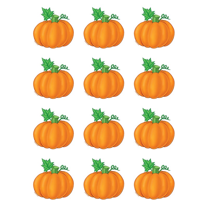 Teacher Created Resources Pumpkins Mini Accents, 36/Pack (TCR5129) image 1