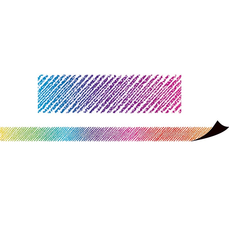 Teacher Created Resources TCR77290, Colorful Scribble Magnetic Border image 1