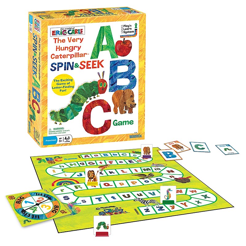 Brairpatch The Very Hungry Caterpillar Spin & Seek ABC Game (UG-01249) image 1
