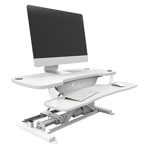 Shop Staples for VersaDesk Power ProWhite, 36" x 24" Push Button