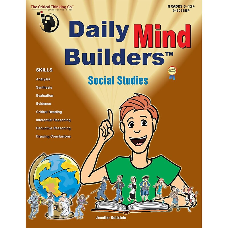 Critical Thinking Press™ Social Studies Daily Mind Builders Book, Grades 5th - 12th+ (CTB04603BBP) image 1