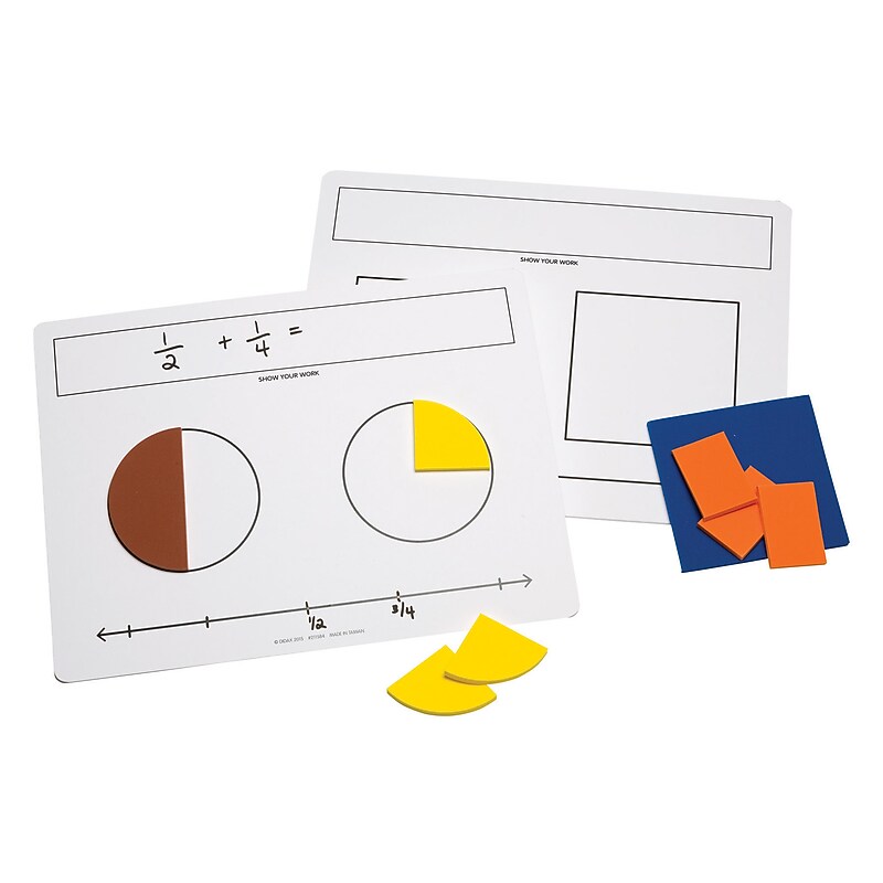 Write-On/Wipe-Off Fraction Mats image 1