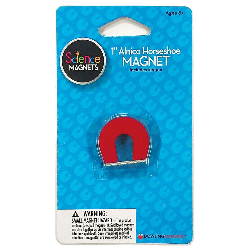 Dowling Magnets Alnico Horseshoe Magnet, Red 1", 4 EA/BD (DO-731014) image 1