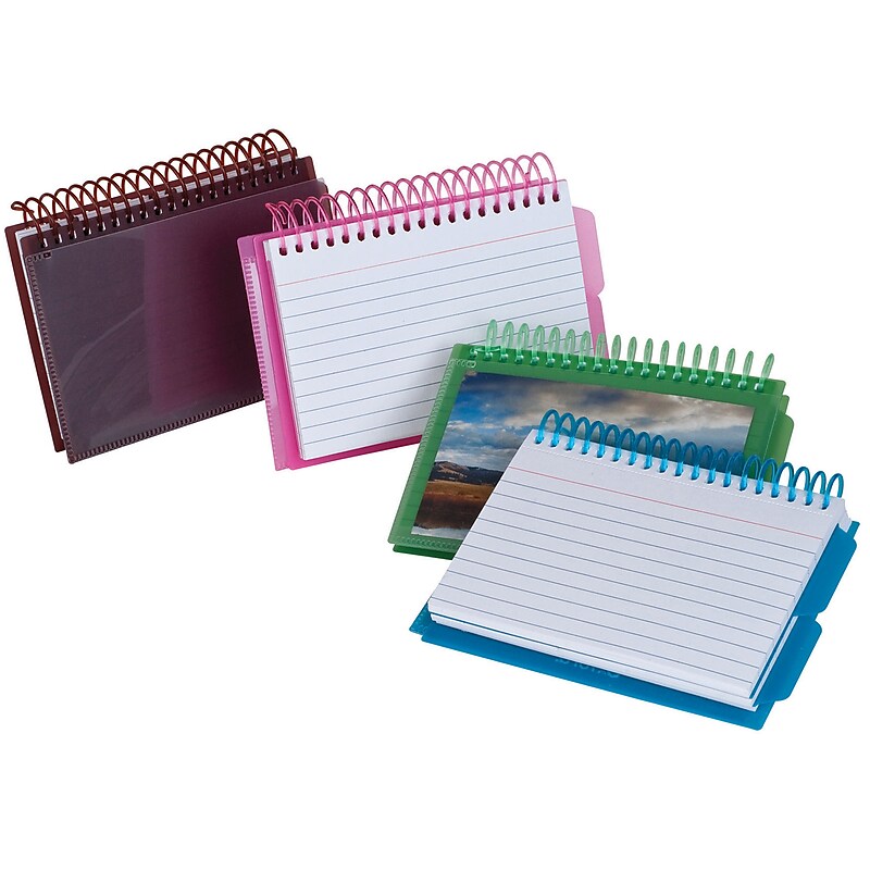 Tops View Front Spiral 3" x5" Index Cards, Ruled, 50/Pack, 10 Packs/Bundle (ESS73138) image 1