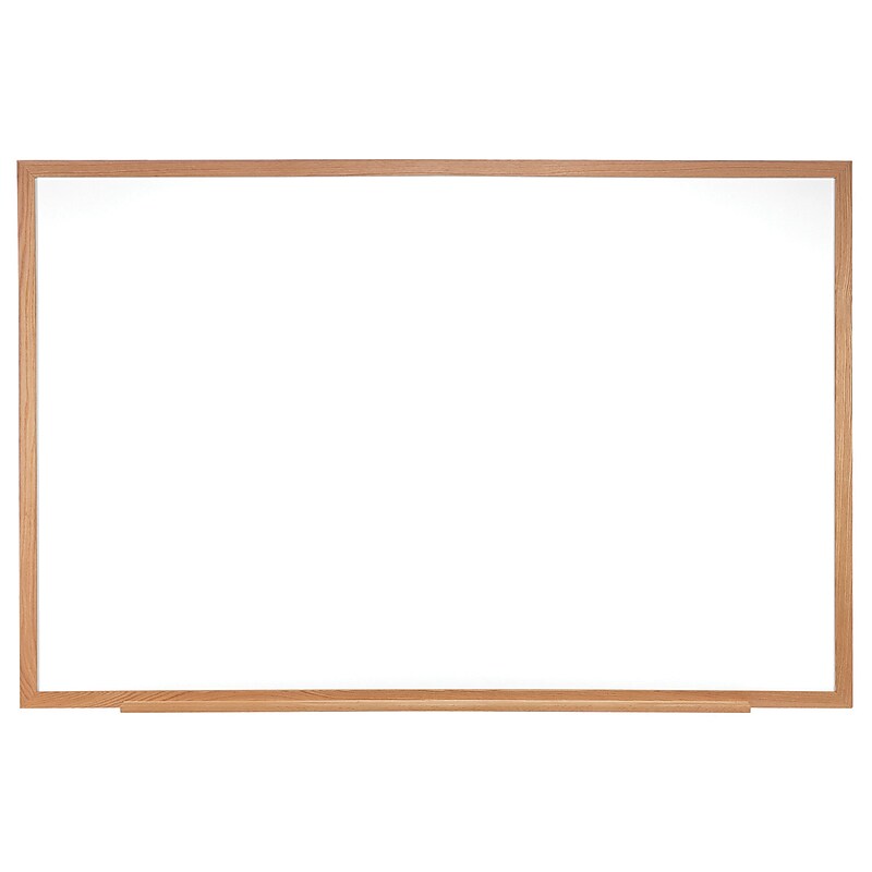 Ghent Non-Magnetic Dry-Erase Whiteboard, Wood Frame, 3' x 2' (GH-M2W231) image 1
