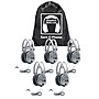 Hamilton Buhl Sack-O-Phones Wired Ambient Sound Over-Ear Headphones, Gray, 5/Pack (HECSOPSC7V)~#|#~m007126141_sc7