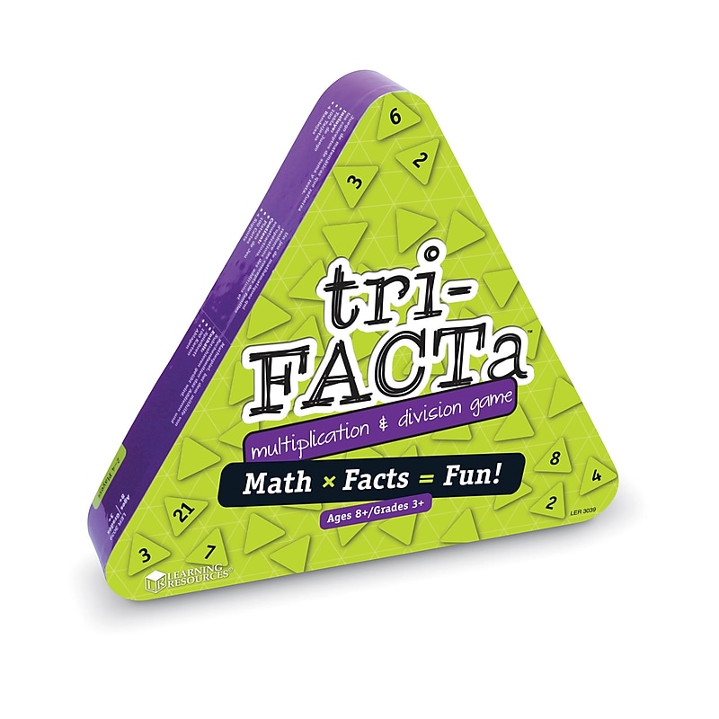 Learning Resources tri-FACTa Multiplication & Division Game, Grades 2 - 7 (LER3039) image 1