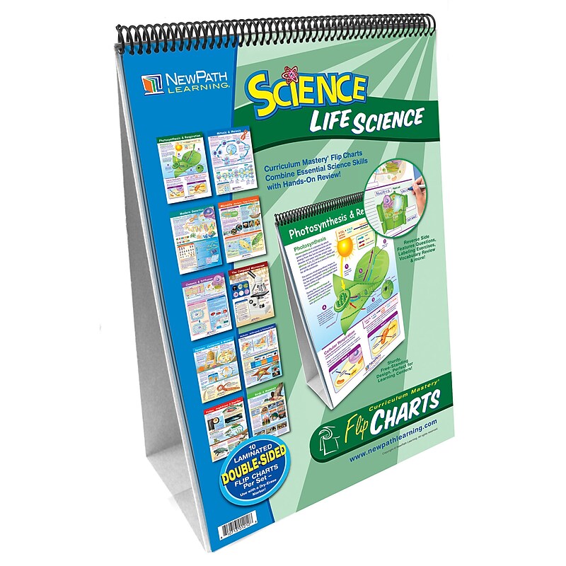 New Path Learning® Flip Charts, Middle School, Life Science image 1