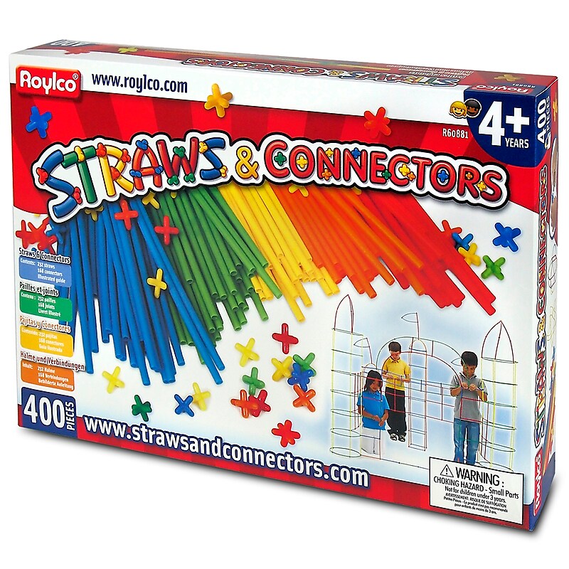 Straws & Connectors® Multicolor, 14.25" x 10" 400 pieces (R-60881) image 1