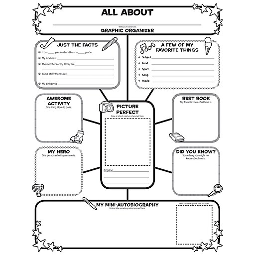 Scholastic Teaching Resources Activity Poster Sets All About Me Web Staples