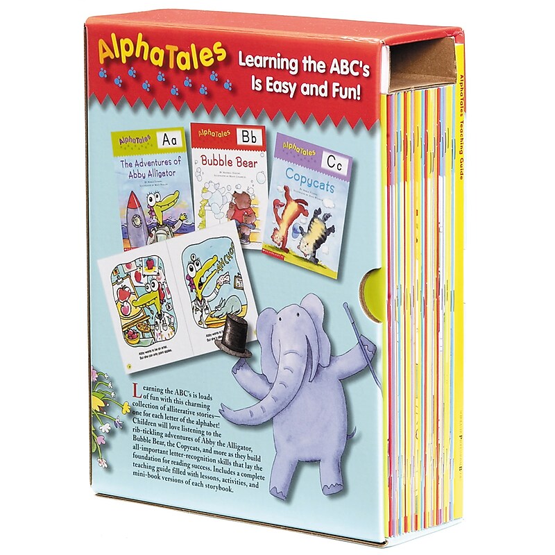 Scholastic Teaching Resources Alpha Tales Learning Library Activity Set, Ages 4-7 (SC-0545067642) image 1