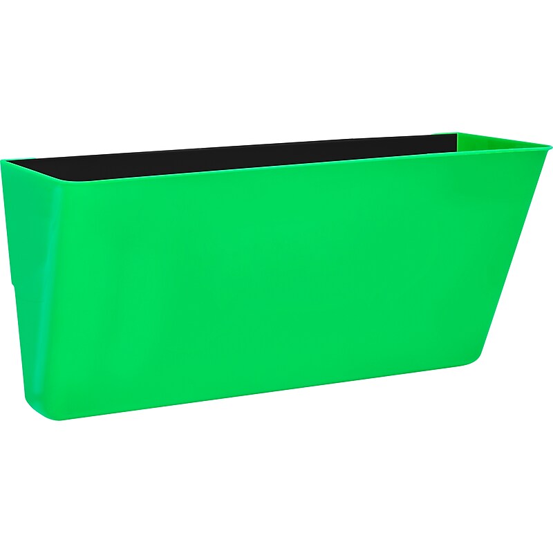 Storex 1-Pocket Letter Size Magnetic Wall File, Green (STX70257U06C) image 1