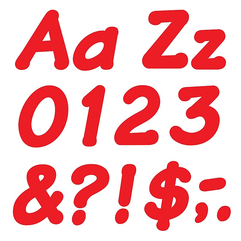 Red 4" Italic Ready Letters® image 1