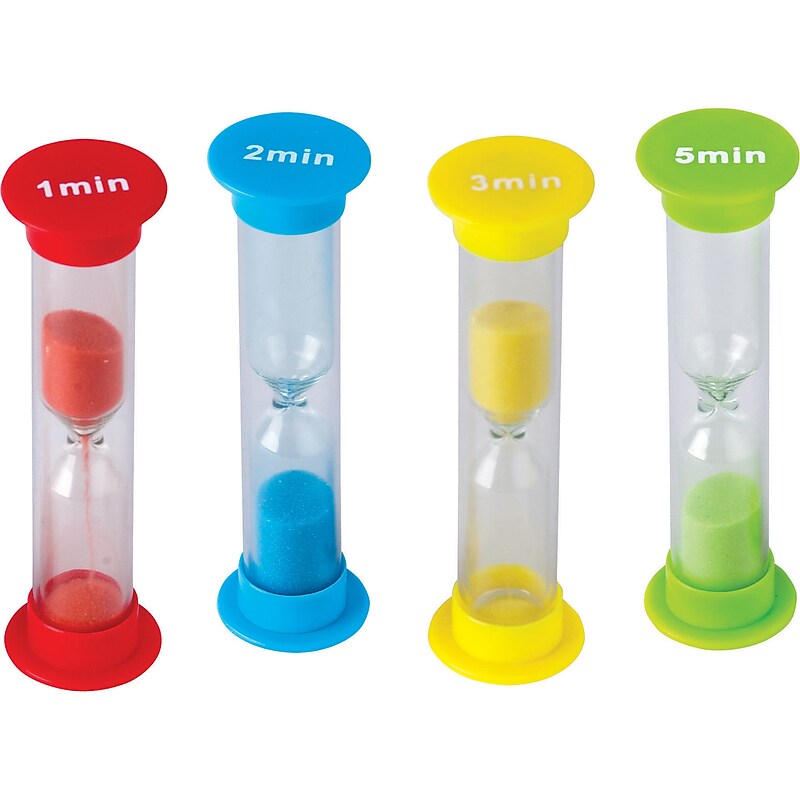 Teacher Created Resources Small Sand Timers Combo Pack, 4/Pack image 1